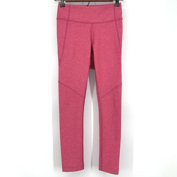 Outdoor Voices Flamingo Pink Crop Warm Up Leggings - Picture 5 of 10